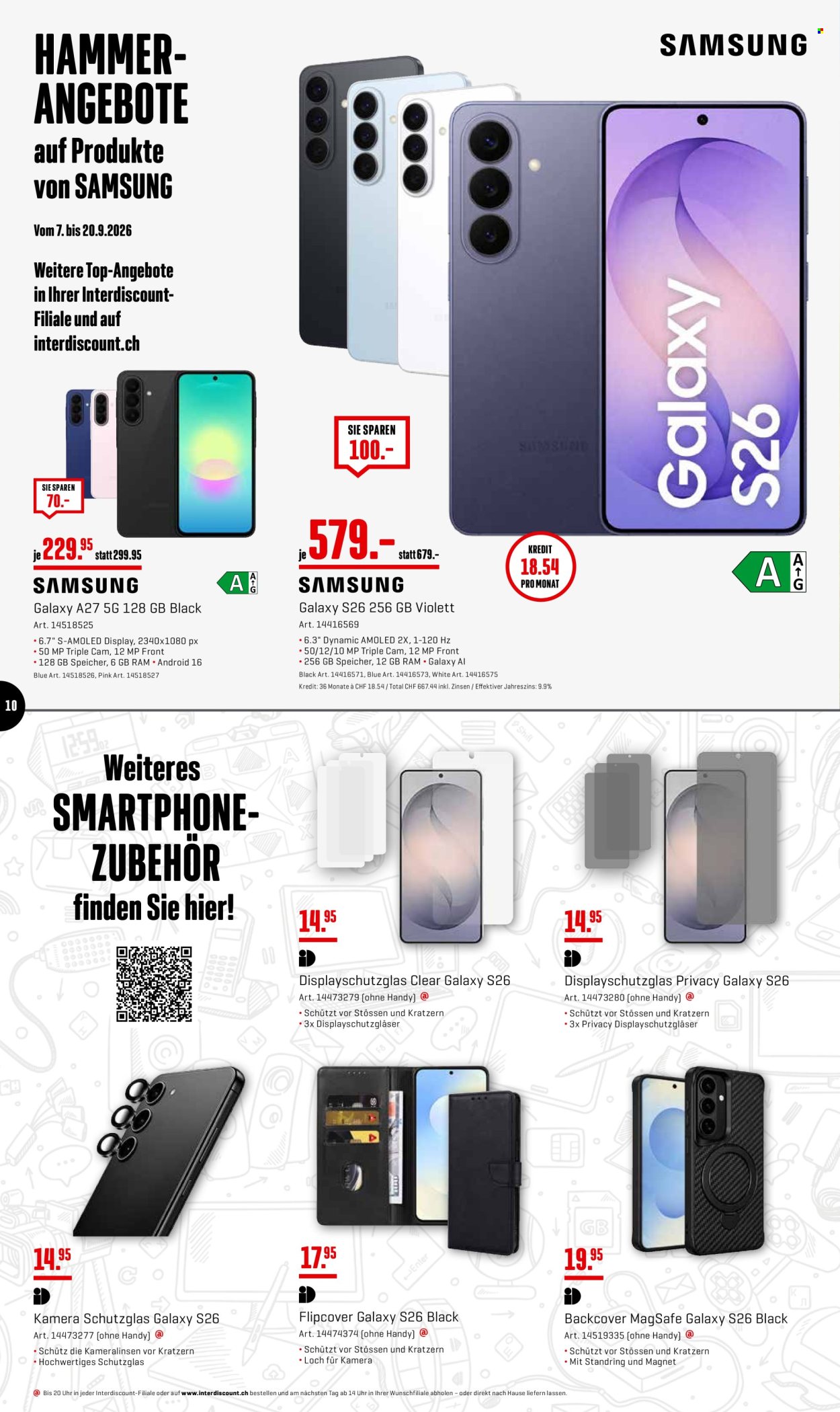 Catalogue Interdiscount - 7.9.2026 - 20.9.2026. Page 10. Page 10