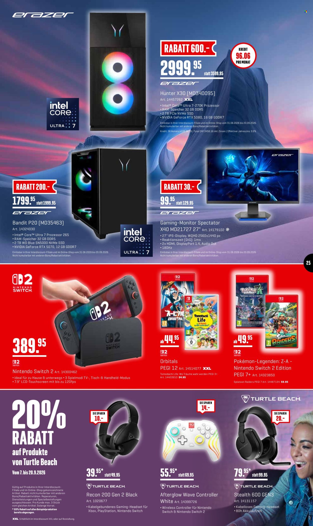 Catalogue Interdiscount - 7.9.2026 - 20.9.2026. Page 25. Page 25
