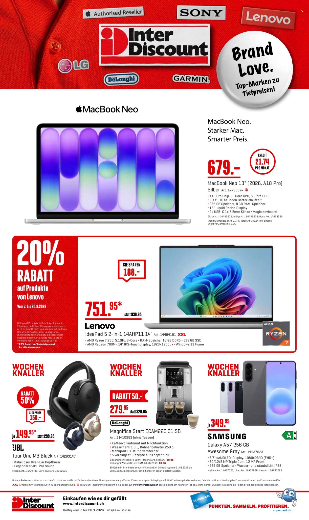 Catalogue Interdiscount - 7.9.2026 - 20.9.2026. Page 28. Page 28