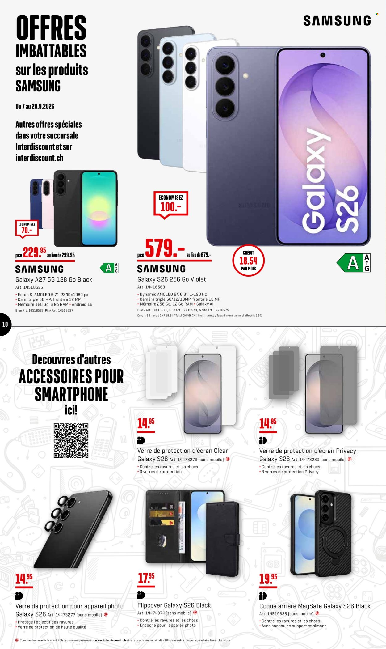 Catalogue Interdiscount - 7.9.2026 - 20.9.2026. Page 10. Page 10