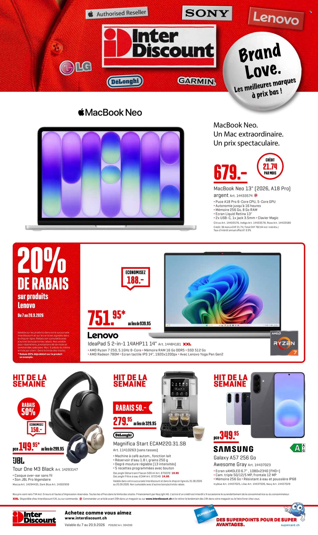 Catalogue Interdiscount - 7.9.2026 - 20.9.2026. Page 28. Page 28