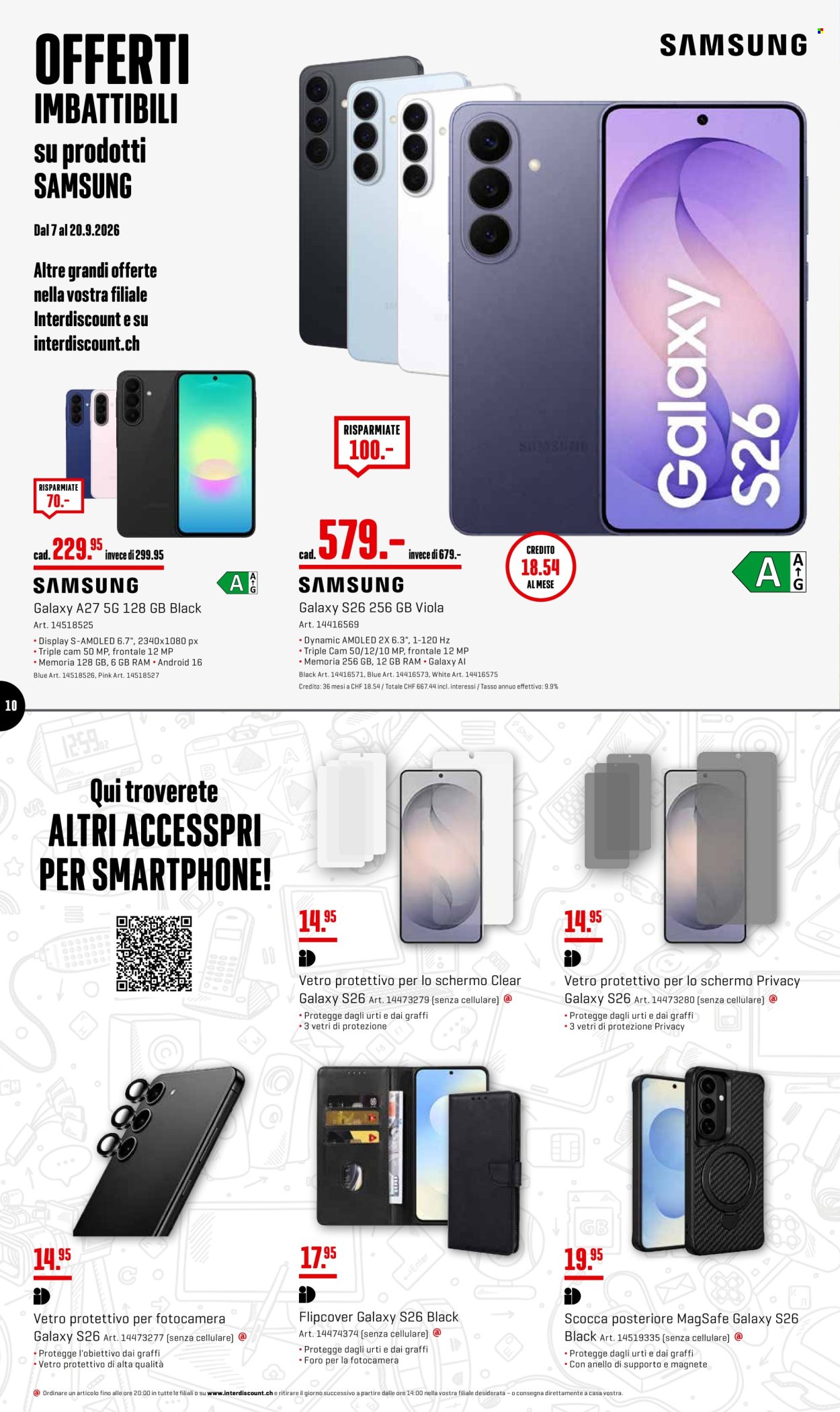 Catalogue Interdiscount - 7.9.2026 - 20.9.2026. Page 10. Page 10