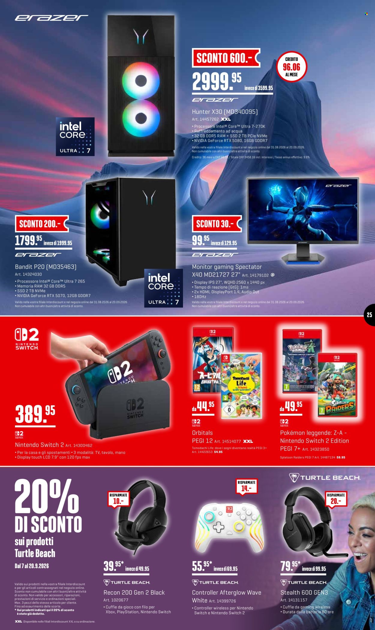 Catalogue Interdiscount - 7.9.2026 - 20.9.2026. Page 25. Page 25
