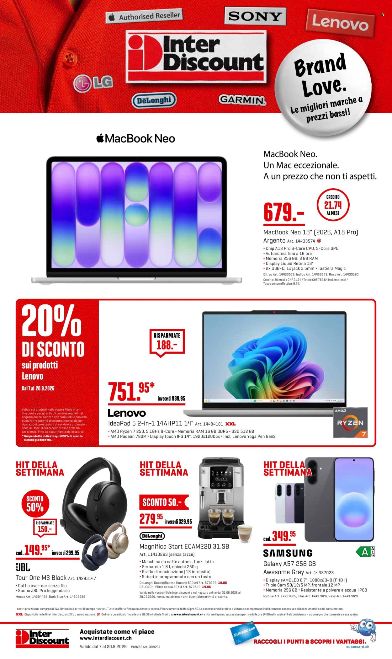Catalogue Interdiscount - 7.9.2026 - 20.9.2026. Page 28. Page 28