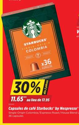 Capsules de café Starbucks® by Nespresso®