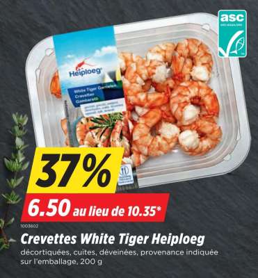 Crevettes White Tiger Heiploeg