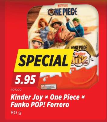Kinder Joy × One Piece × Funko POP! Ferrero