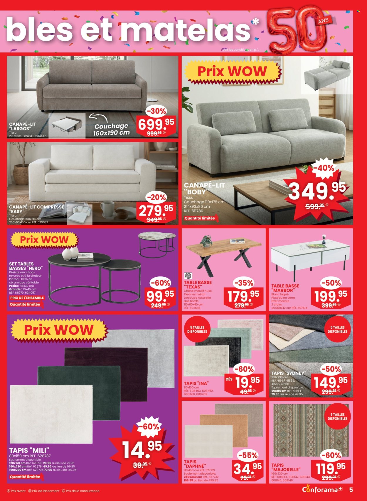 Catalogue Conforama - 9.9.2026 - 22.9.2026. Page 5. Page 5