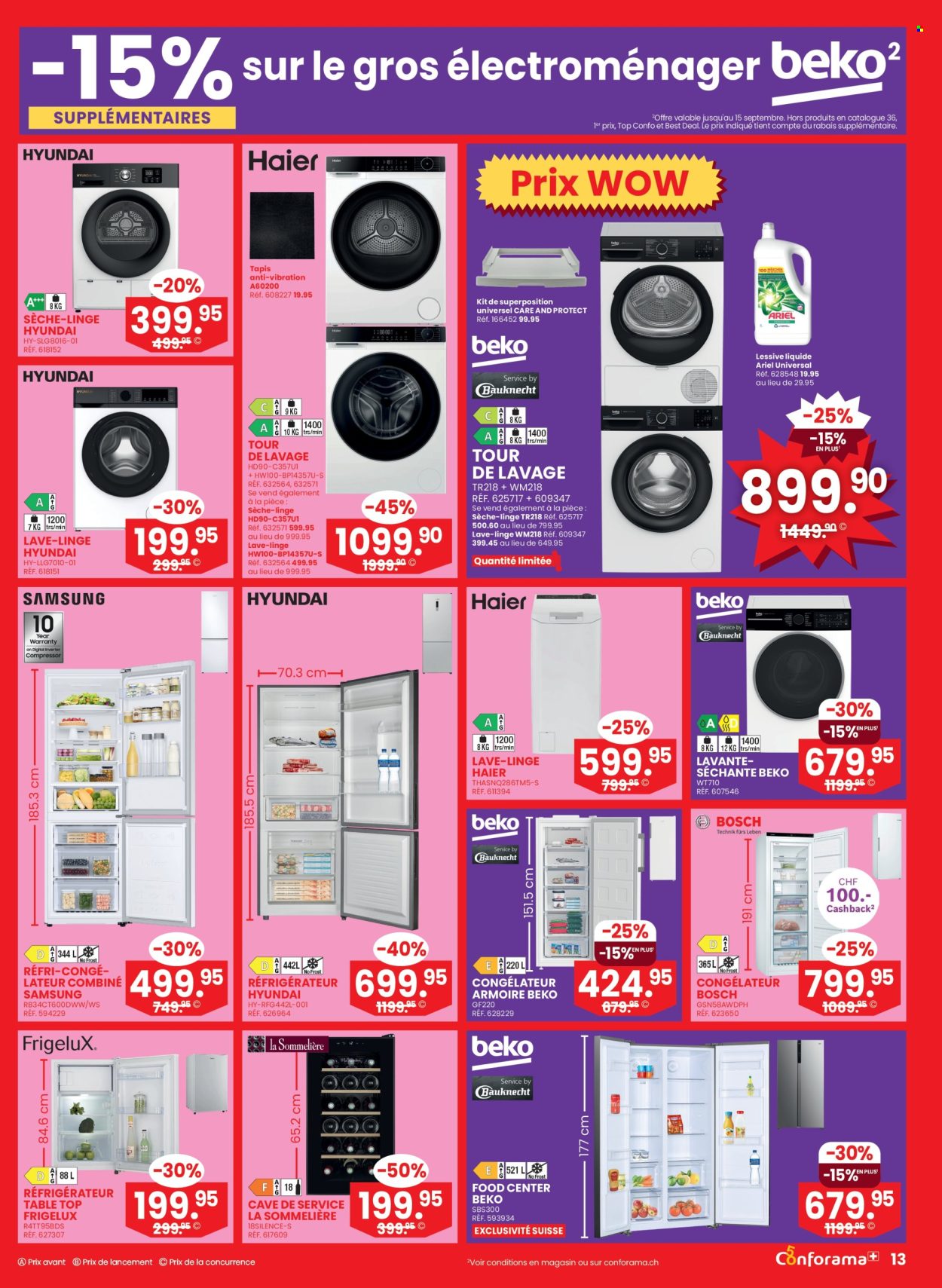 Catalogue Conforama - 9.9.2026 - 22.9.2026. Page 13. Page 13