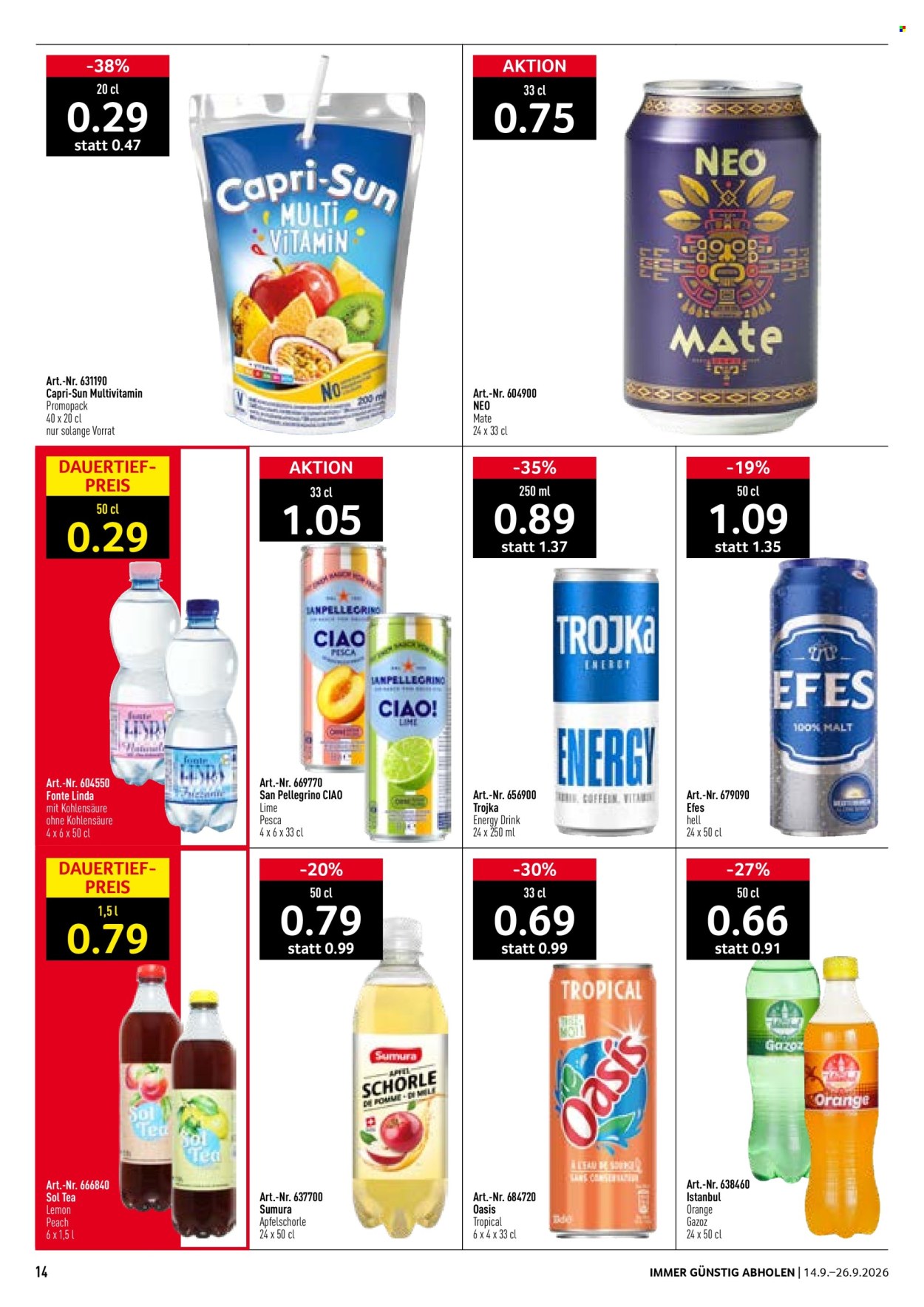 Catalogue Prodega - 14.9.2026 - 26.9.2026. Page 14. Page 14