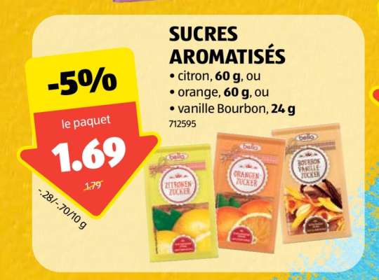 SUCRE AROMATISÉS