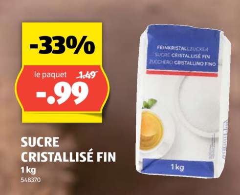 SUCRE CRISTALLISÉ FIN