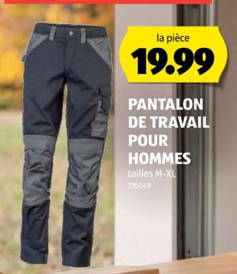 PANTALON DE TRAVAIL POUR HOMMES