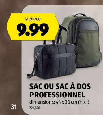 SAC OU SAC À DOS PROFESSIONNEL