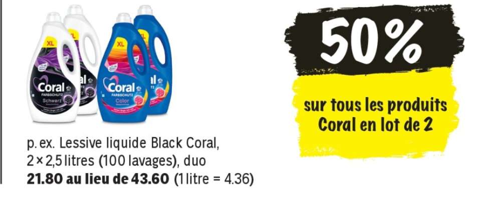 Lessive liquide Black Coral