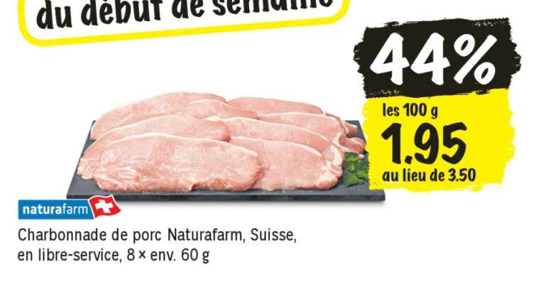 Charbonnade de porc Naturafarm