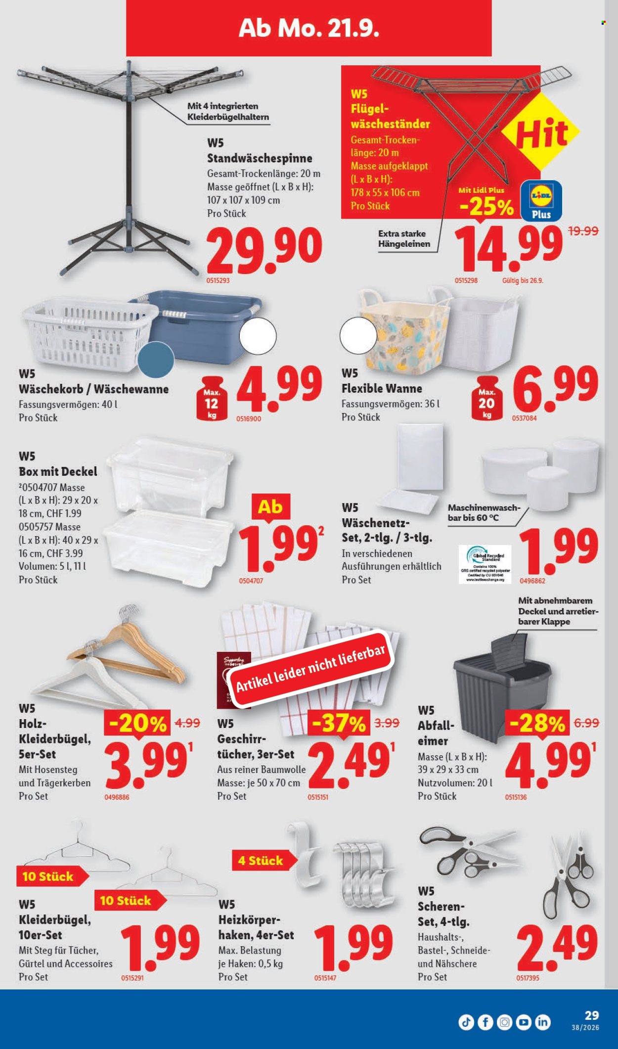 Catalogue Lidl - 17.9.2026 - 23.9.2026. Page 29. Page 29