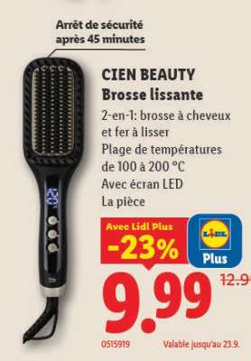 CIEN BEAUTY Brosse lissante