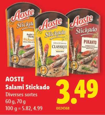 AOSTE Salami Stickado