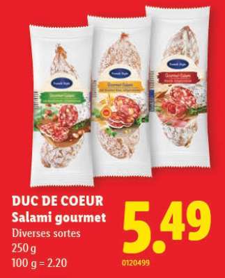 DUC DE COEUR Salami gourmet