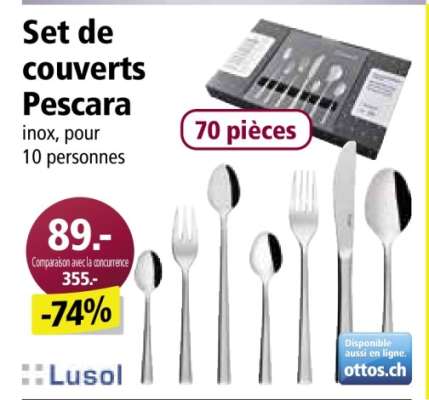 Set de couverts Pescara