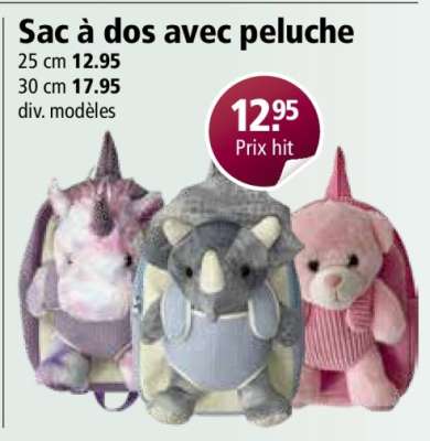 Sac à dos avec peluche