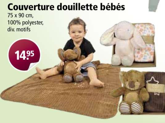Couverture douillette bébés