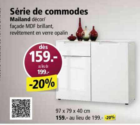 Série de commodes