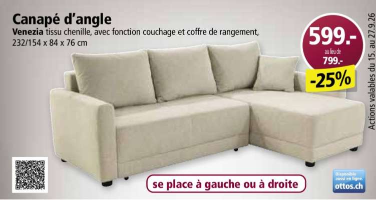 Canapé d'angle