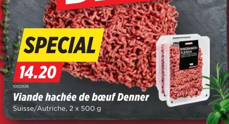 Viande hachée de bœuf Denner