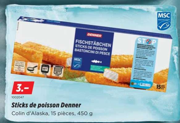 Sticks de poisson Denner