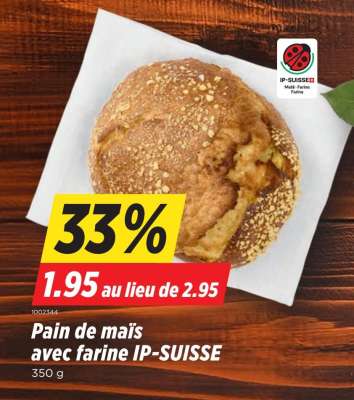 Pain de maïs avec farine IP-SUISSE