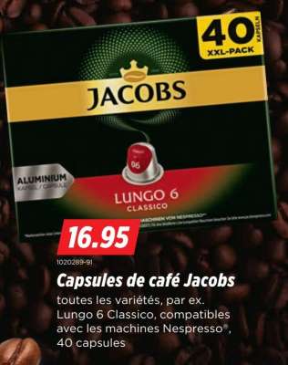 Capsules de café Jacobs