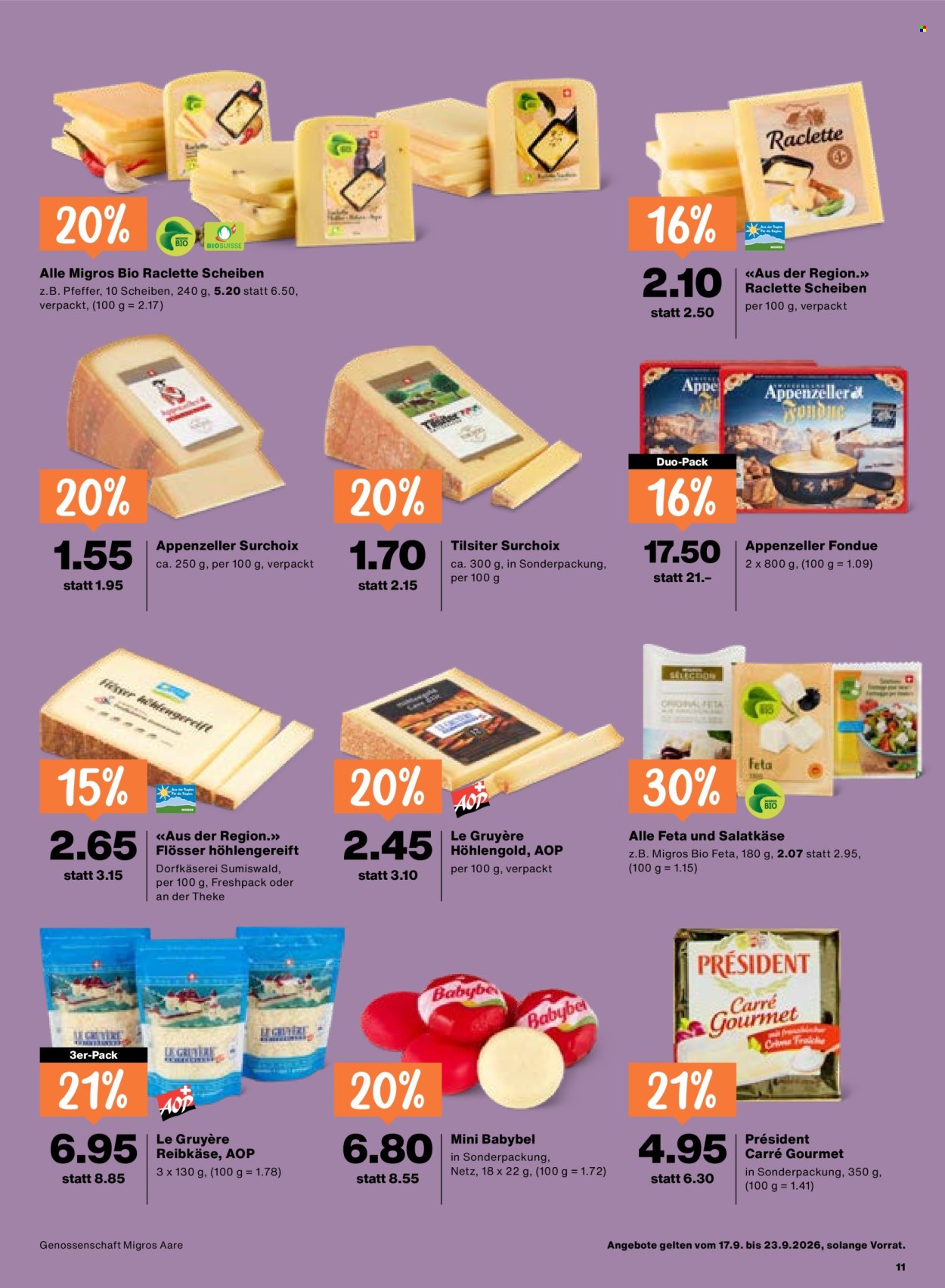 Catalogue Migros - 17.9.2026 - 23.9.2026. Page 11. Page 11