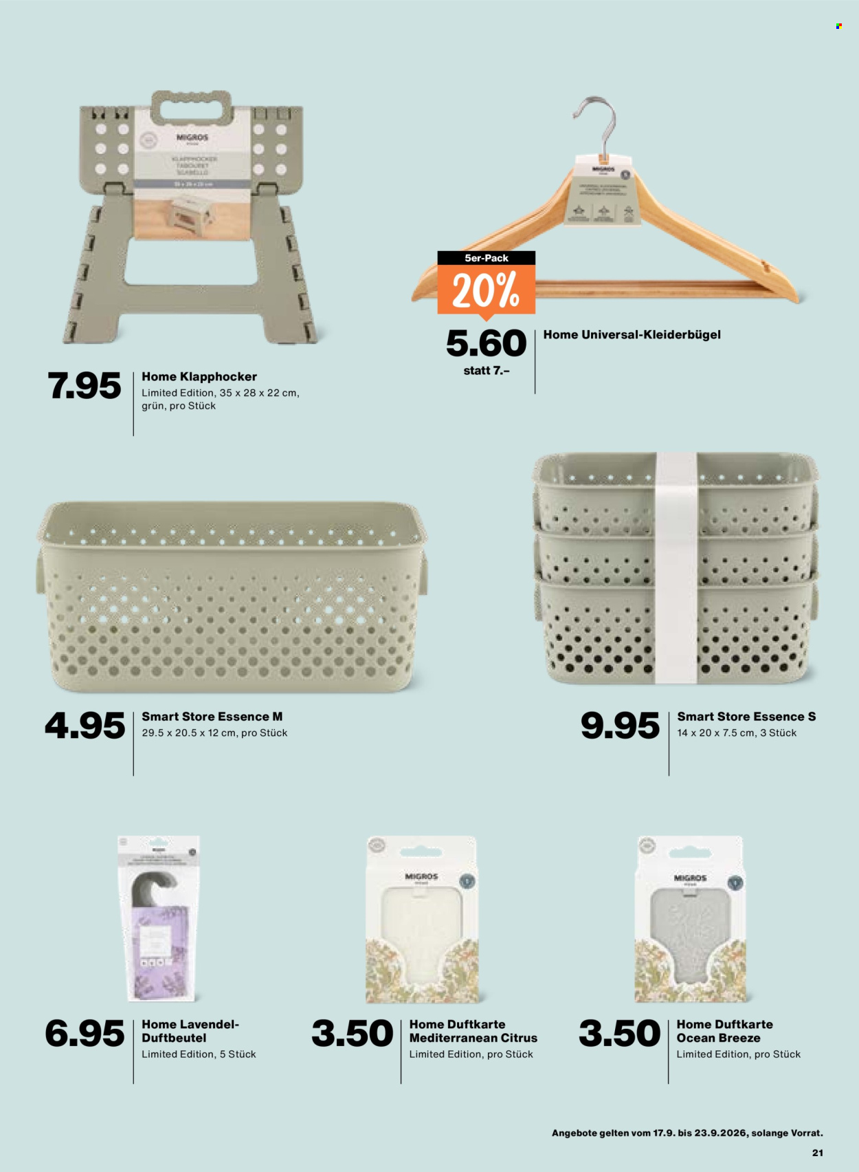 Catalogue Migros - 17.9.2026 - 23.9.2026. Page 21. Page 21