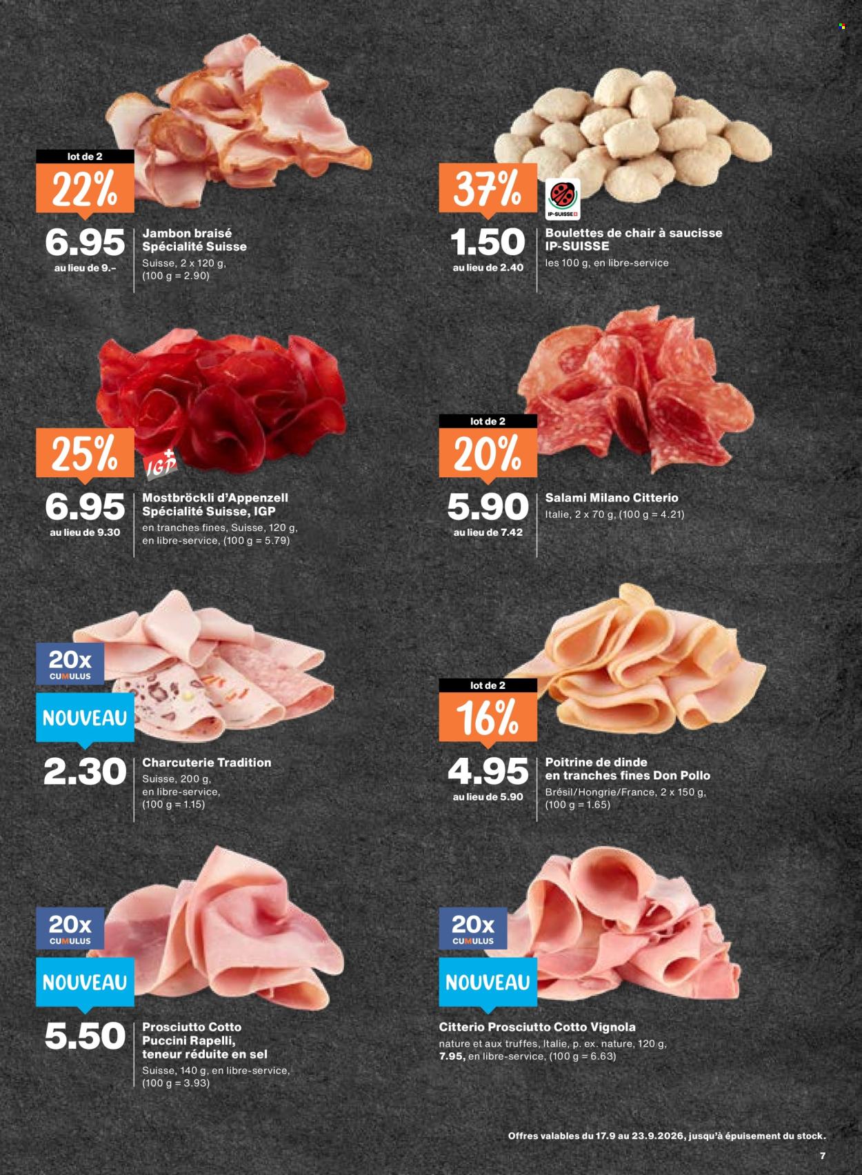 Catalogue Migros - 17.9.2026 - 23.9.2026. Page 7. Page 7