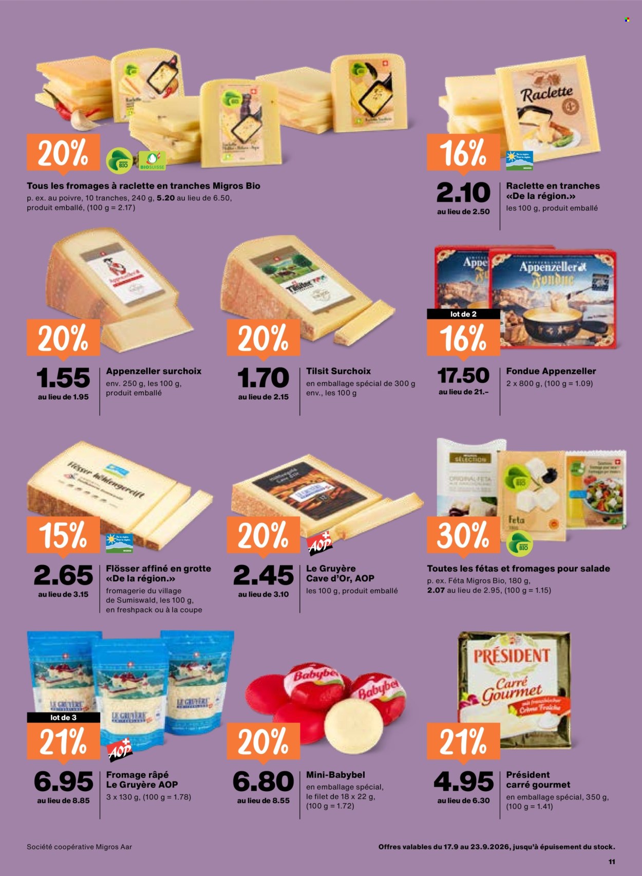 Catalogue Migros - 17.9.2026 - 23.9.2026. Page 11. Page 11