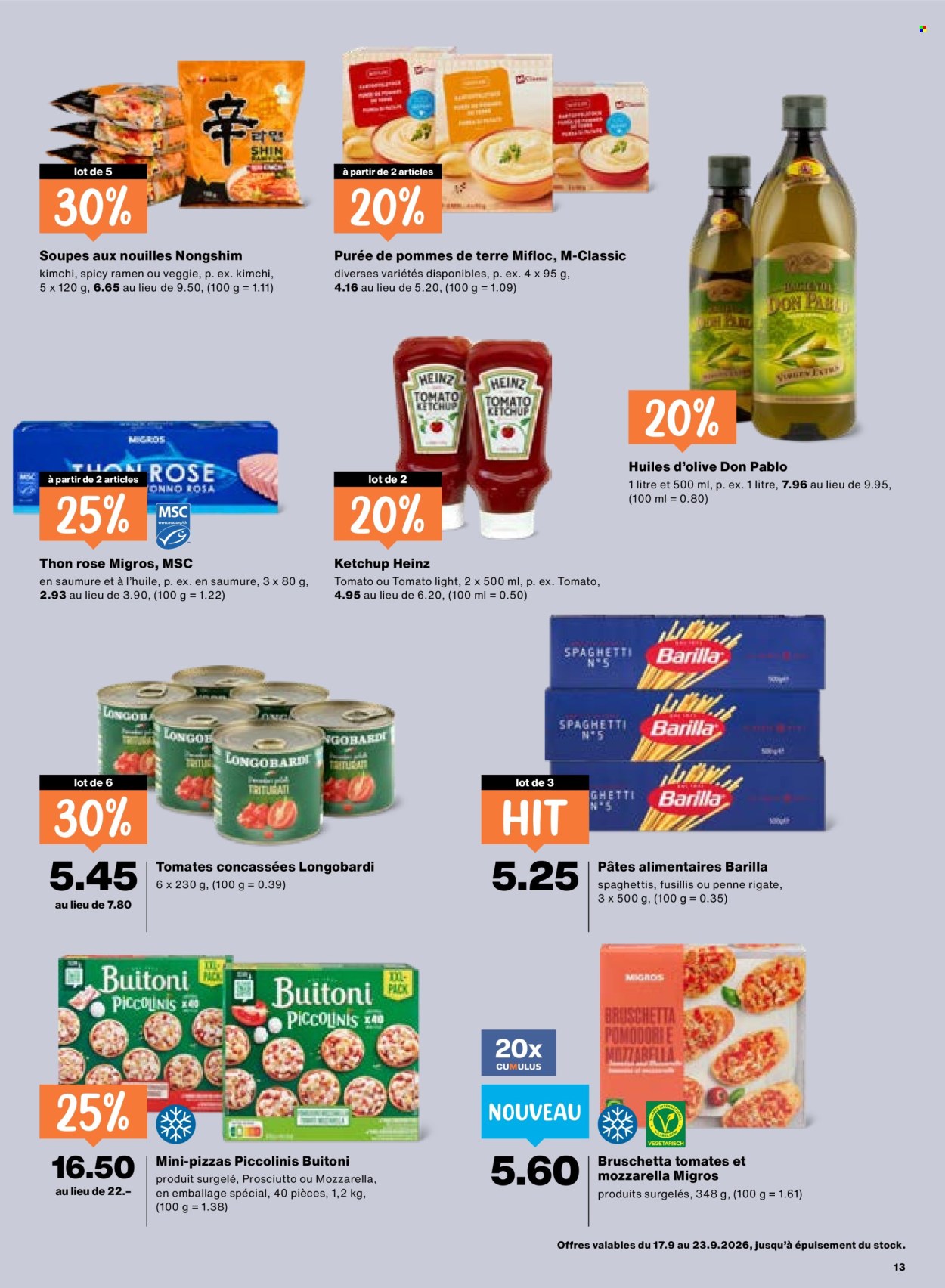 Catalogue Migros - 17.9.2026 - 23.9.2026. Page 13. Page 13