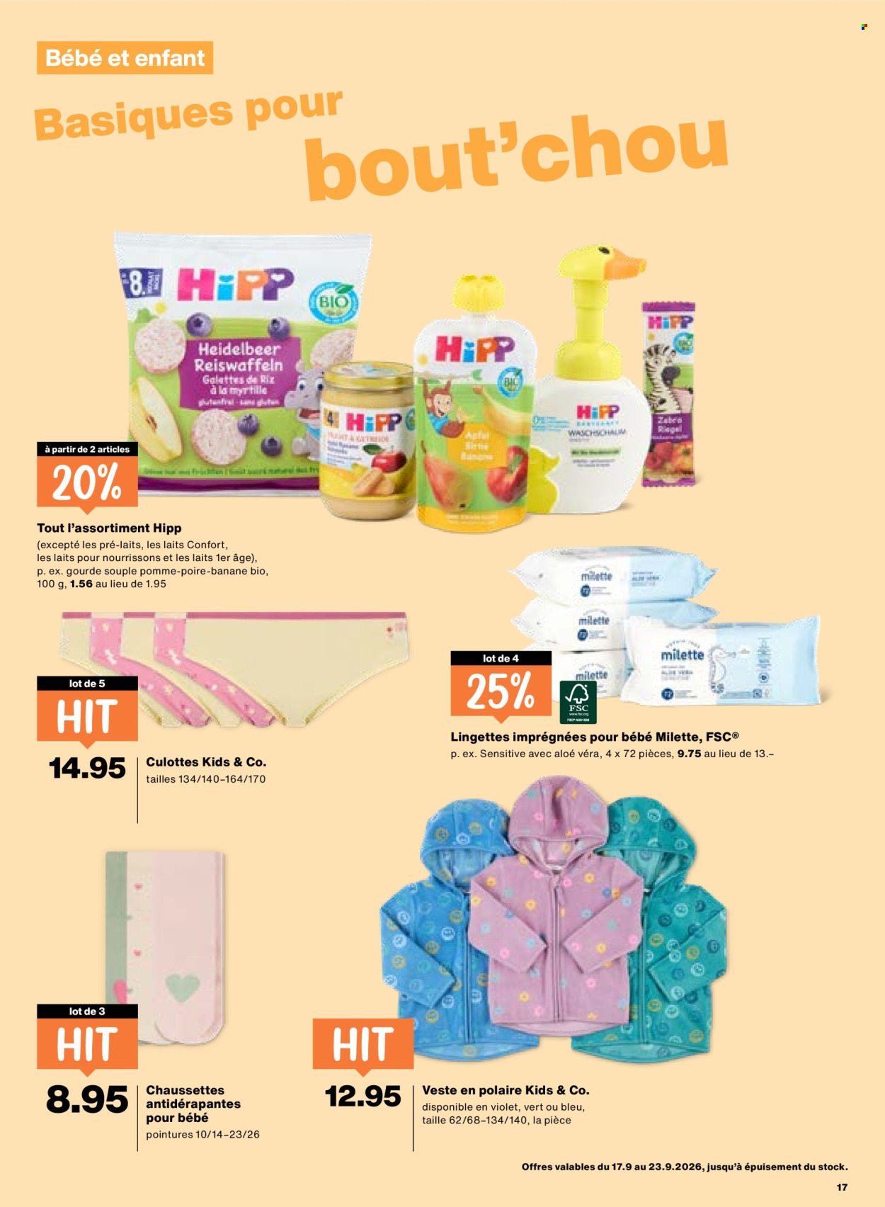 Catalogue Migros - 17.9.2026 - 23.9.2026. Page 17. Page 17
