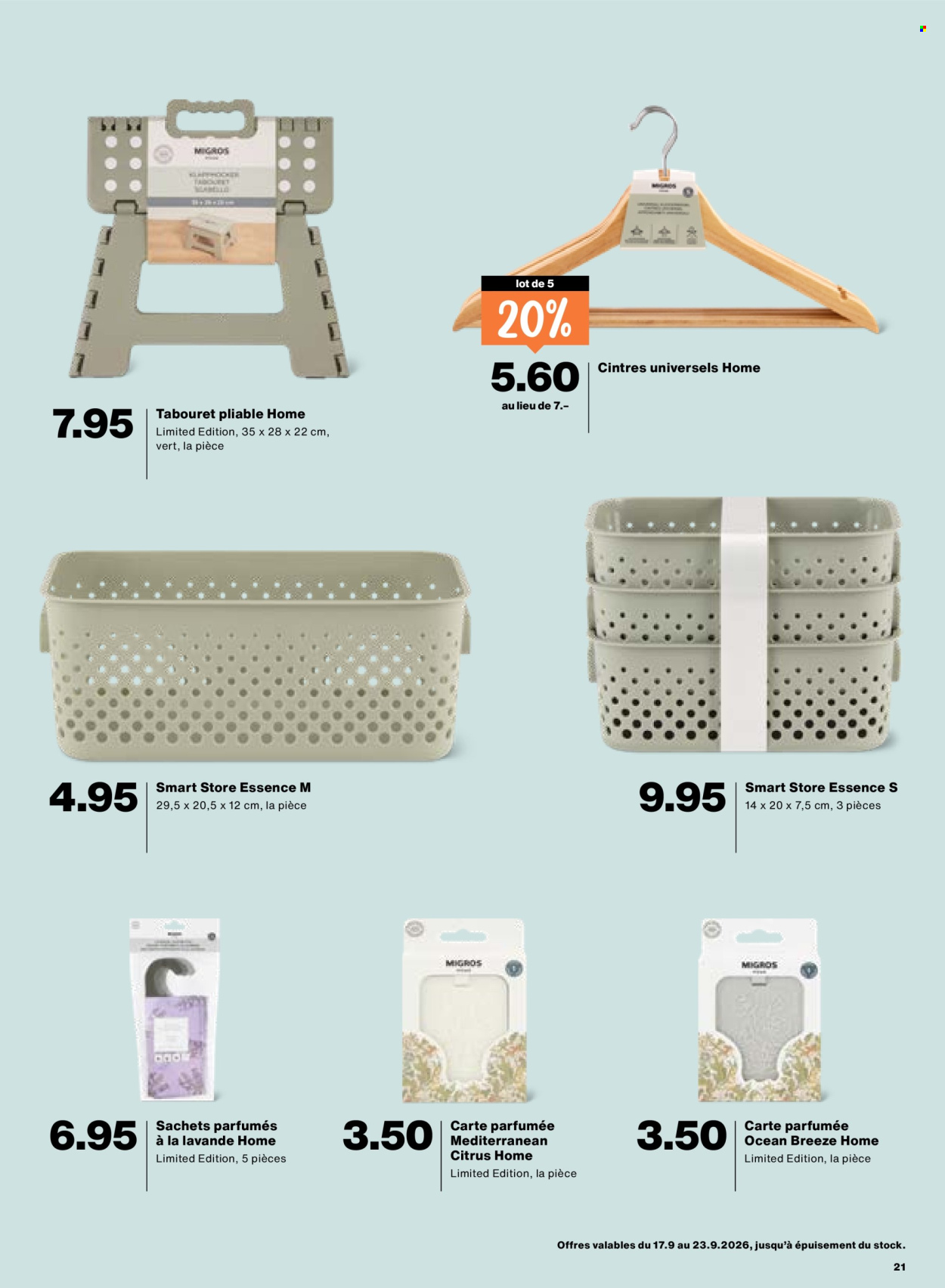Catalogue Migros - 17.9.2026 - 23.9.2026. Page 21. Page 21