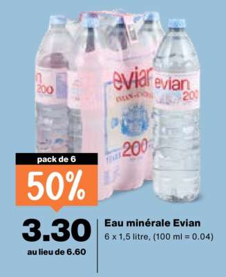 Eau minérale Evian