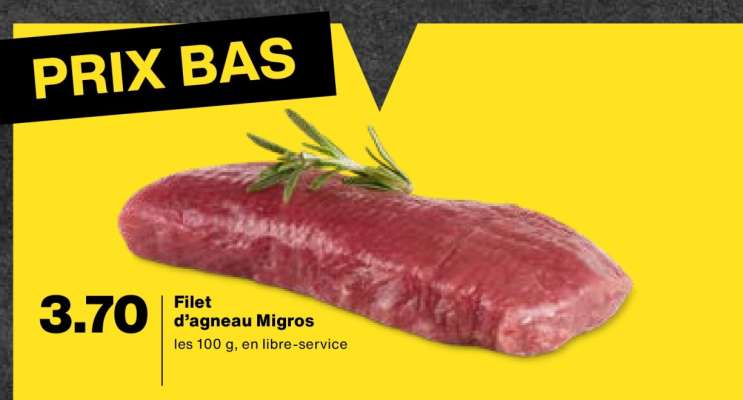 Filet d’agneau Migros