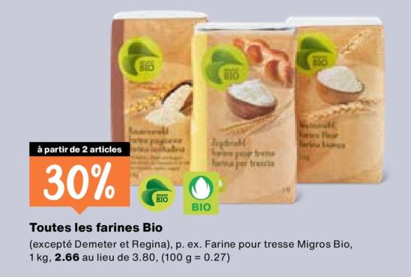 Toutes les farines Bio