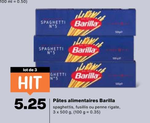 Pâtes alimentaires Barilla