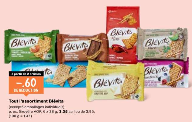 Tout l’assortiment Blévita