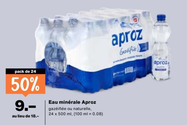 Eau minérale Aproz