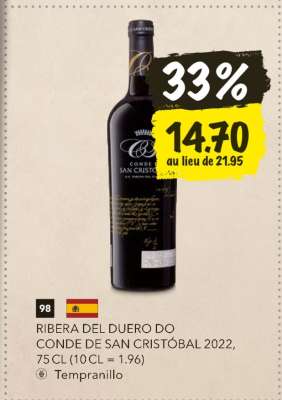 RIBERA DEL DUERO DO CONDE DE SAN CRISTÓBAL 2022