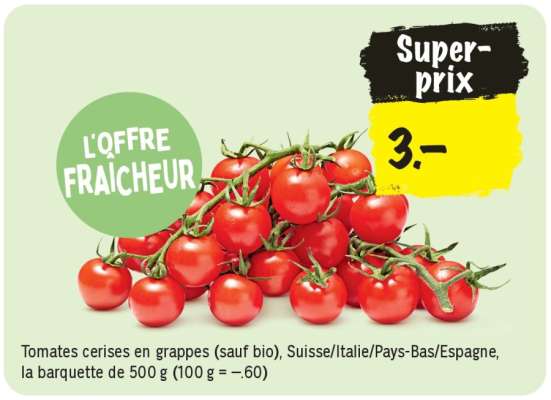 TOMATES CERISES EN GRAPPES