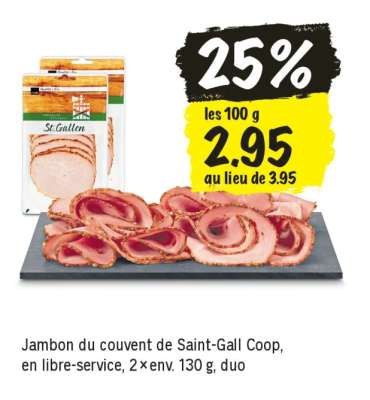 Jambon du couvent de Saint-Gall Coop