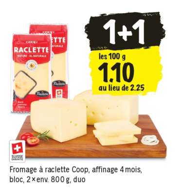 Fromage à raclette Coop